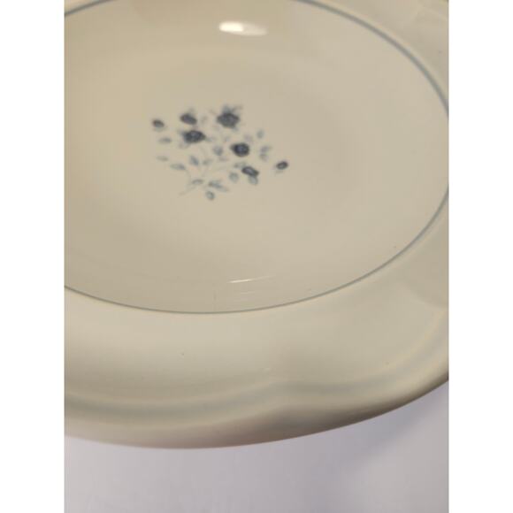 Pfaltzgraff Poetry Blue Rose Vintage 9" Rimmed Soup Pasta Veggie Bowl Glossy USA - Picture 5 of 10